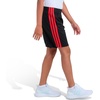 image:imageadidas Boys 3Stripe Mesh Athletic ShortsBlack With Red