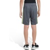 image:imageadidas Boys 3Stripe Mesh Athletic ShortsGrey With Green