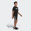 image:imageadidas Boys Short Sleeve Aeroready Performance Logo Tee TShirtBlack
