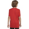 image:imageadidas Boys Short Sleeve Aeroready Performance Logo Tee TShirtScarlet Adi