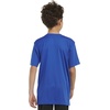 image:imageadidas Boys Short Sleeve Aeroready Performance Logo Tee TShirtTeam Royal Blue