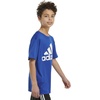 image:imageadidas Boys Short Sleeve Aeroready Performance Logo Tee TShirtTeam Royal Blue