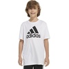 image:imageadidas Boys Short Sleeve Aeroready Performance Logo Tee TShirtWhite