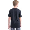 image:imageadidas Boys Short Sleeve Logo TShirt  Soft Cotton Blend Jersey Regular Fit Ribbed CrewneckBlack
