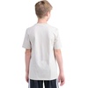 image:imageadidas Boys Short Sleeve Logo TShirt  Soft Cotton Blend Jersey Regular Fit Ribbed CrewneckNatural