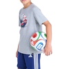 image:imageadidas Boys World Cup Soccer Graphic TShirt Kids Short Sleeve Tee Regular Fit Crewneck Ball DesignMedium Grey Heather