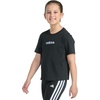 image:imageadidas Girls Short Sleeve Embroidered Logo TShirtBlack