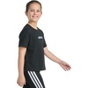 image:imageadidas Girls Short Sleeve Embroidered Logo TShirtBlack
