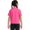 image:imageadidas Girls Short Sleeve Embroidered Logo TShirtShock Pink