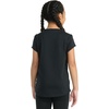 image:imageadidas Girls Short Sleeve Logo Graphic TShirt  Soft Cotton or Cotton Blend Jersey Tee Ribbed CrewneckBlack Multi