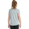image:imageadidas Girls Short Sleeve Logo Graphic TShirt  Soft Cotton or Cotton Blend Jersey Tee Ribbed CrewneckGrey With Multicolor