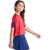 image:imageadidas Girls Short Sleeve Printed World Cup Soccer TopB Red