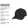 image:imageadidas Kids Alliance Strapback Hat  Baseball Cap for Boys and GirlsBlackLucid Aquamarine