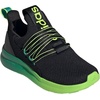 image:imageadidas Kids Lite Racer Adapt 70 SneakerBlackSemi Court GreenSolar Slime