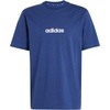image:imageadidas Mens Essential Linear Single Jersey TShirtDark BlueWhite