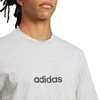 image:imageadidas Mens Essential Linear Single Jersey TShirtGrey HeatherBlack