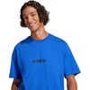image:imageadidas Mens Essential Linear Single Jersey TShirtTeam Royal BlueBlack