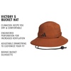 image:imageadidas Mens Victory Bucket Hat  Outdoor Sun Boonie for Hiking and FishingDusky Bronze BrownAurora Coffee Brown5