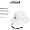 image:imageadidas Mens Victory Bucket Hat  Outdoor Sun Boonie for Hiking and FishingWhiteOnix Grey4