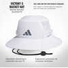 image:imageadidas Mens Victory Bucket Hat  Outdoor Sun Boonie for Hiking and FishingWhiteOnix GreyBlack5