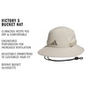 image:imageadidas Mens Victory Bucket Hat  Outdoor Sun Boonie for Hiking and FishingWonder Cargo KhakiClay Grey5