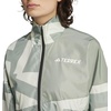 image:imageadidas Womens Terrex Multi Printed Trail Running Wind JacketLinen GreenSilver Green