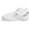 image:imageAdidas UnisexChild Adizero Impact2 II Molded Rubber American FootballWhiteSilver MetallicWhite