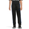 image:imageadidas Boys 3Stripe Jogger Pants  Big and Little Kids  100 Polyester Athletic Training Pants with Elastic WaistbandBlack With Blue