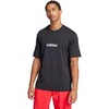 image:imageadidas Mens Essential Linear Single Jersey TShirtBlackWhite