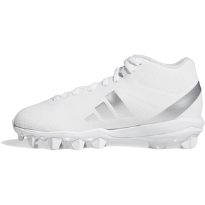 image:imageAdidas UnisexChild Adizero Impact2 II Molded Rubber American FootballWhiteSilver MetallicWhite