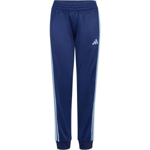 image:imageadidas Boys 3Stripe Jogger Pants  Big and Little Kids  100 Polyester Athletic Training Pants with Elastic WaistbandNavyBlue