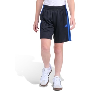 image:imageadidas Boys 3Stripe Mesh Athletic ShortsBlack With Blue