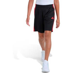 image:imageadidas Boys 3Stripe Mesh Athletic ShortsBlack With Red