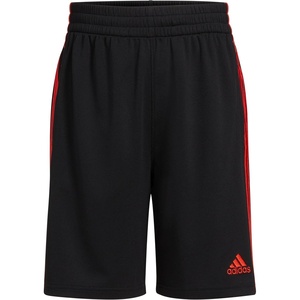 image:imageadidas Boys 3Stripe Mesh Athletic ShortsBlackRed