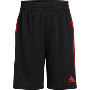 image:imageadidas Boys 3Stripe Mesh Athletic ShortsClassic Black With Red