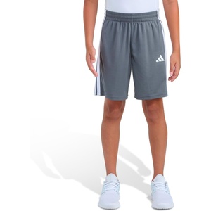 image:imageadidas Boys 3Stripe Mesh Athletic ShortsDark Grey