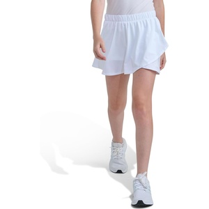 image:imageadidas Girls Elastic Waistband Faux Wrapped SkortWhite