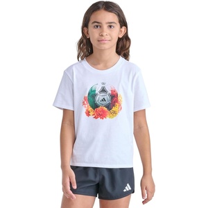 image:imageadidas Girls World Cup Graphic TShirt Girls Short Sleeve Cotton TeeWhite With Red