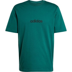 image:imageadidas Mens Essential Linear Single Jersey TShirtCollegiate GreenBlack