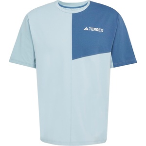image:imageadidas Mens Terrex Multi Climacool Crew Neck Short Sleeve Athletic Casual Tops Casual  BlueMagic Grey