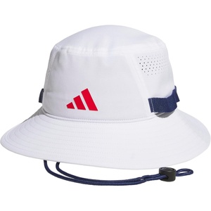 image:imageadidas Mens Victory Bucket Hat  Outdoor Sun Boonie for Hiking and FishingWhiteDark BlueBetter Scarlet5