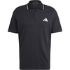 image:imageAdidas Mens Essentials Small Logo Pique Polo ShirtBlackWhite
