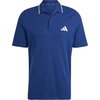 image:imageAdidas Mens Essentials Small Logo Pique Polo ShirtDark BlueWhite
