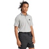 image:imageAdidas Mens Essentials Small Logo Pique Polo ShirtMedium Grey HeatherBlack