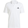 image:imageAdidas Mens Essentials Small Logo Pique Polo ShirtWhiteBlack