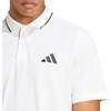 image:imageAdidas Mens Essentials Small Logo Pique Polo ShirtWhiteBlack