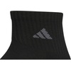 image:imageadidas Cushioned 30 3Pack Quarter SocksBlackOlive Strata GreenWonder Alumina Grey3Color