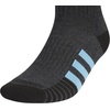 image:imageadidas Cushioned 30 3Pack Quarter SocksBlackOnix GreySemi Blue Burst3Color