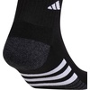 image:imageadidas Cushioned 30 3Pack Quarter SocksBlackOnix GreyWhite3