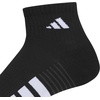 image:imageadidas Cushioned 30 3Pack Quarter SocksBlackWhiteCarbon Grey4